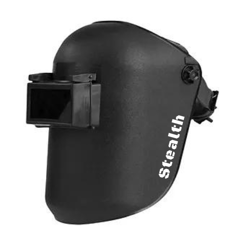 Image of the black stealth fixed shade welding helmet